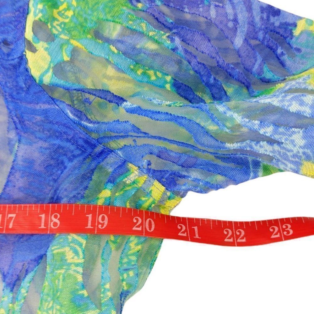 Coldwater Creek Colorful Mesh Jacket - Picture 6 of 9